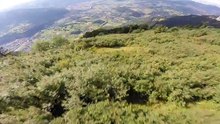 Wingsuit flight in the Alps