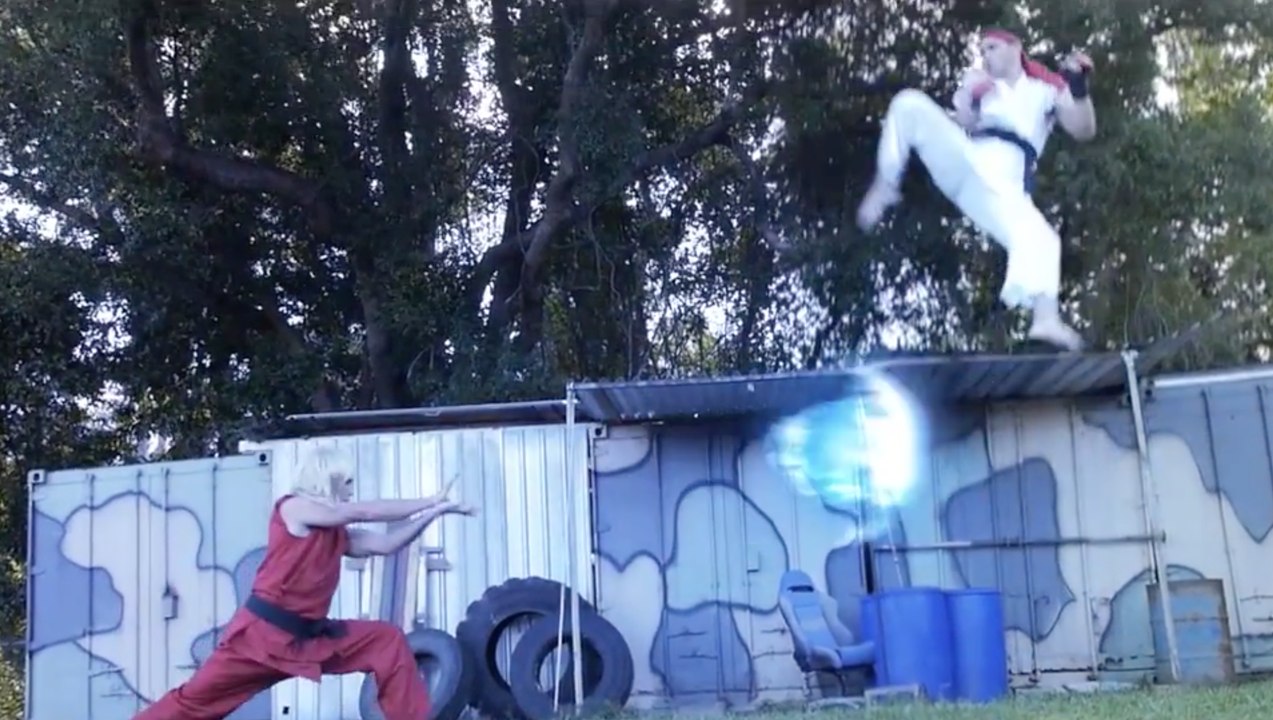 Un combat Street Fighter en vrai !