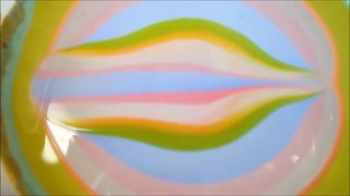 Pastel rainbow swirls water marble design