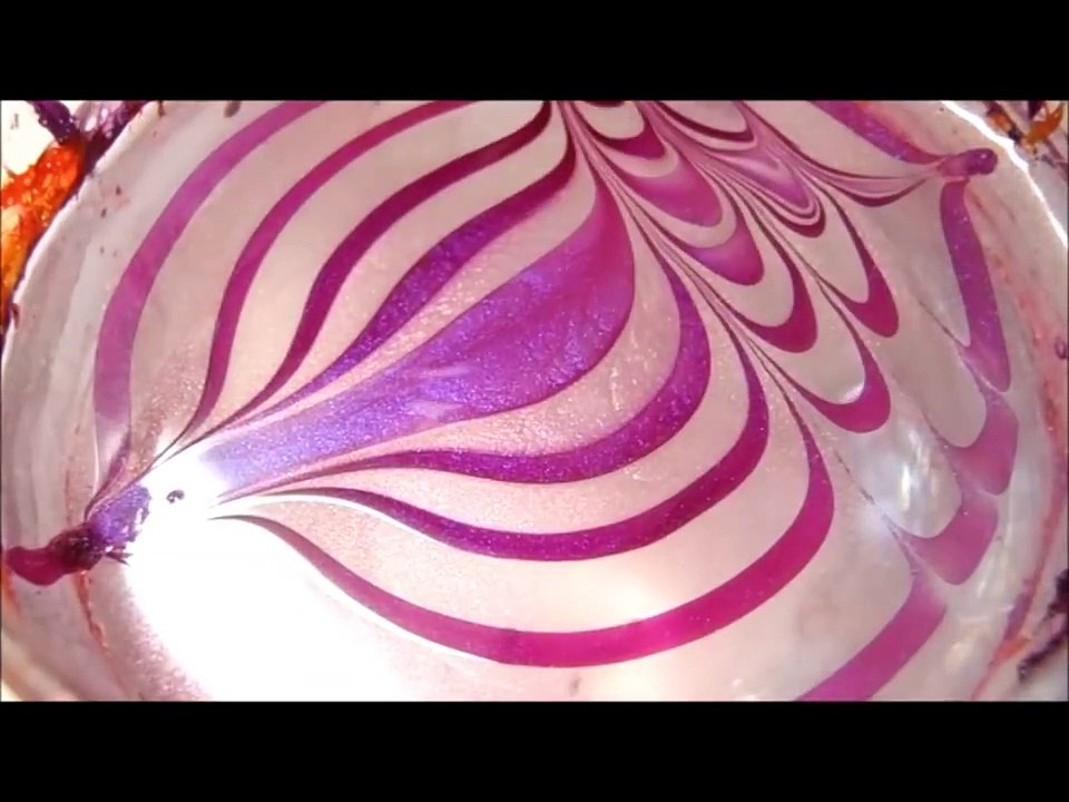 Pretty in purple water marble design
