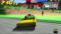 Lets play Crazy Taxi Sega Dreamcast Mark VS Jamie Battle 17