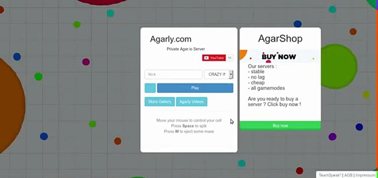 Agar.io Instant Merging Server + Empty Server Agario