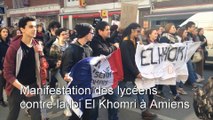 Manifestation de lycéens à Amiens contre la loi El Khomri