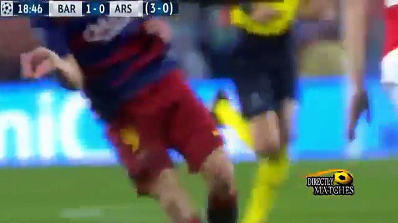 Liga Champion, FC Barcelona vs Arsenal 3 - 1 All Goals Highlights 2016 03 17
