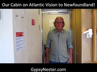 Our Cabin Aboard Atlantic Vision to Newfoundland