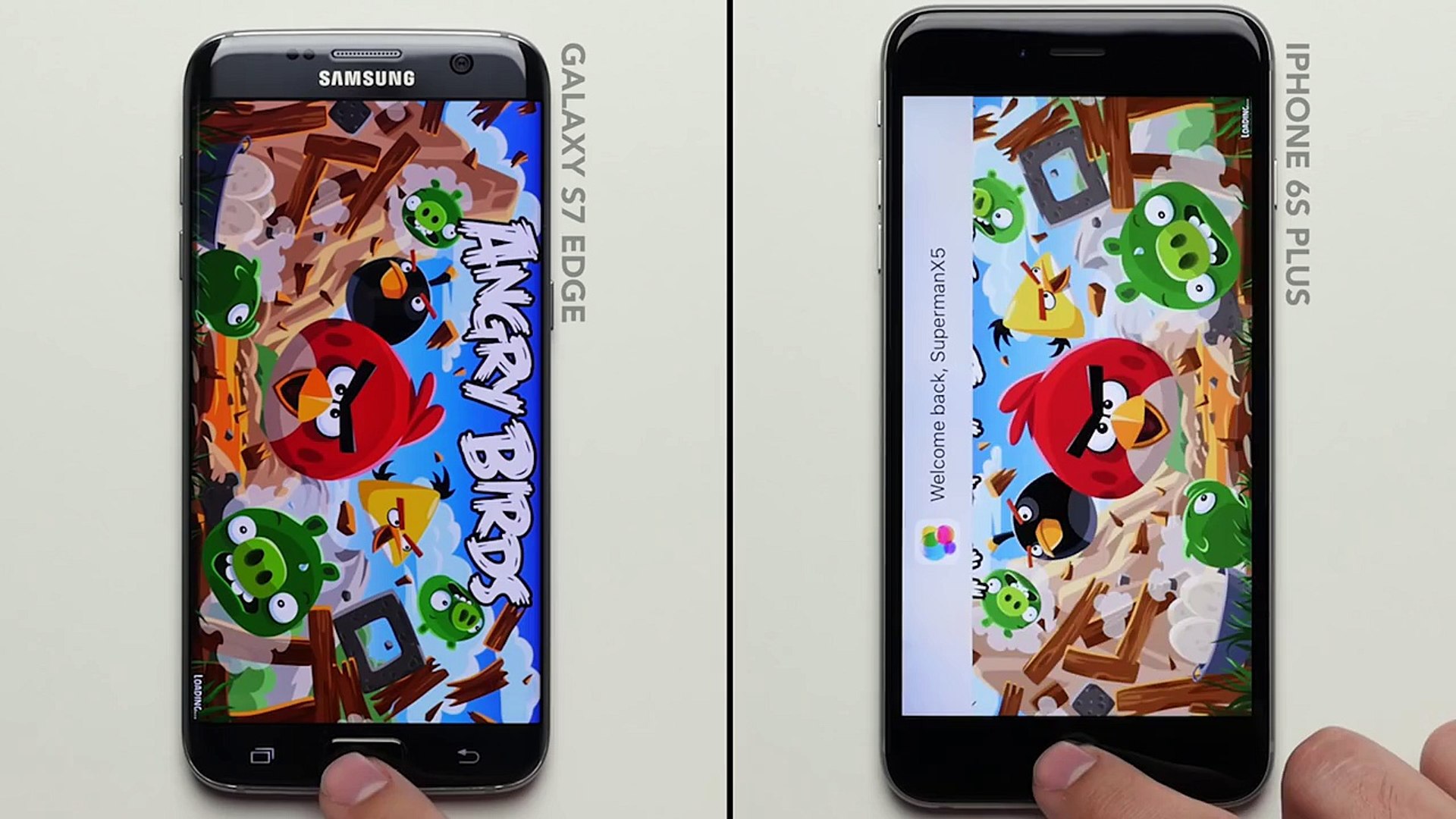 ⁣Galaxy S7 Edge vs. iPhone 6S Plus Speed Test