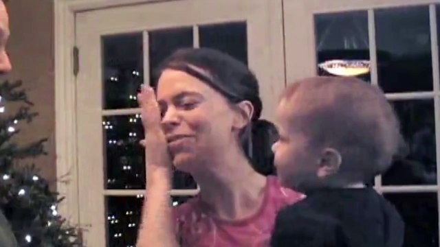 Baby Gets Jealous When Mom Kisses Dad
