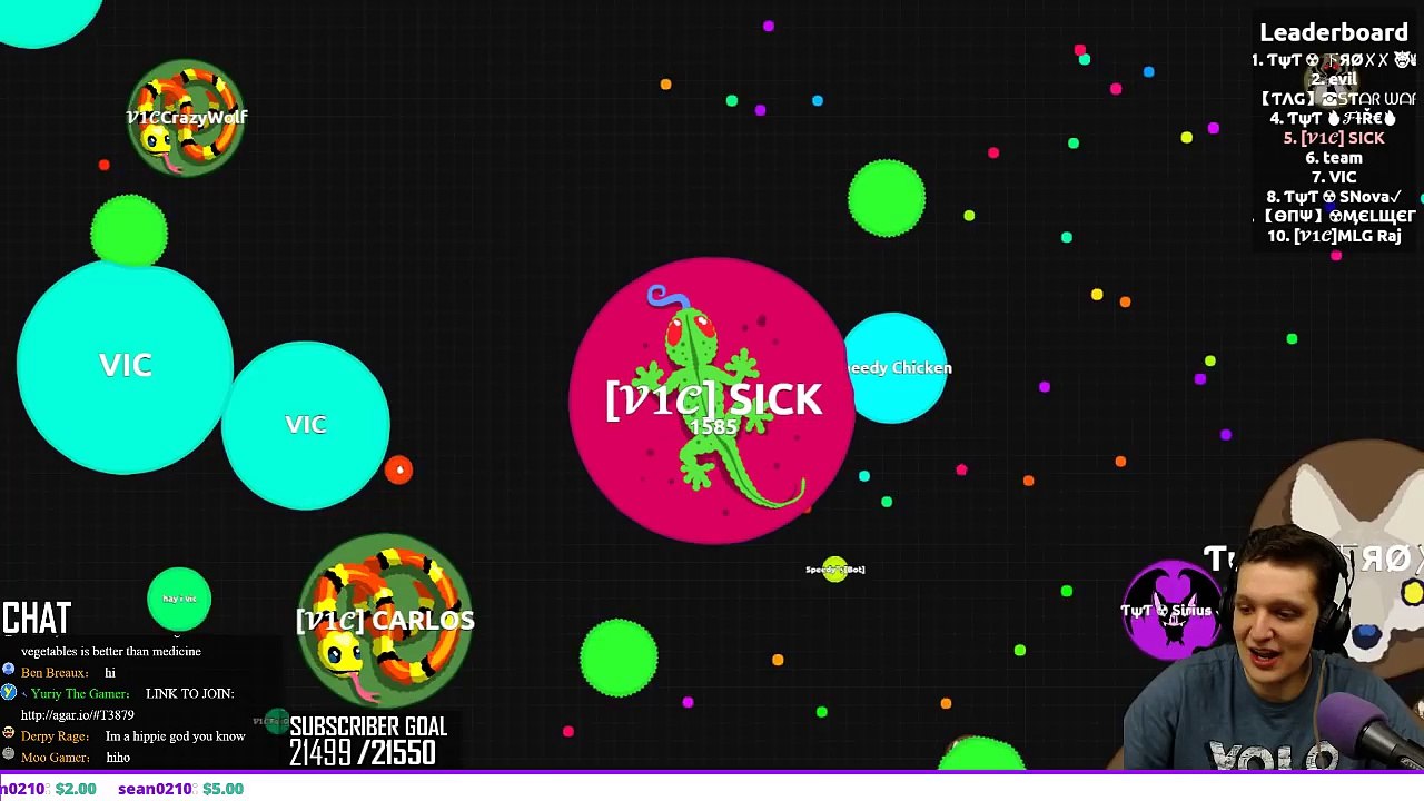 playing agario 2
