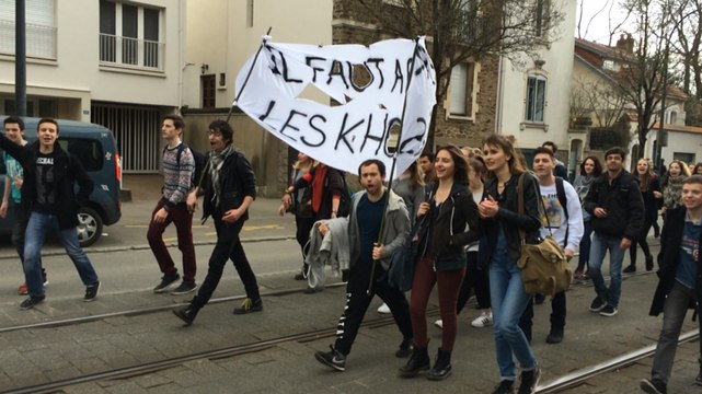 Les lycéens nantais contre la loi travail