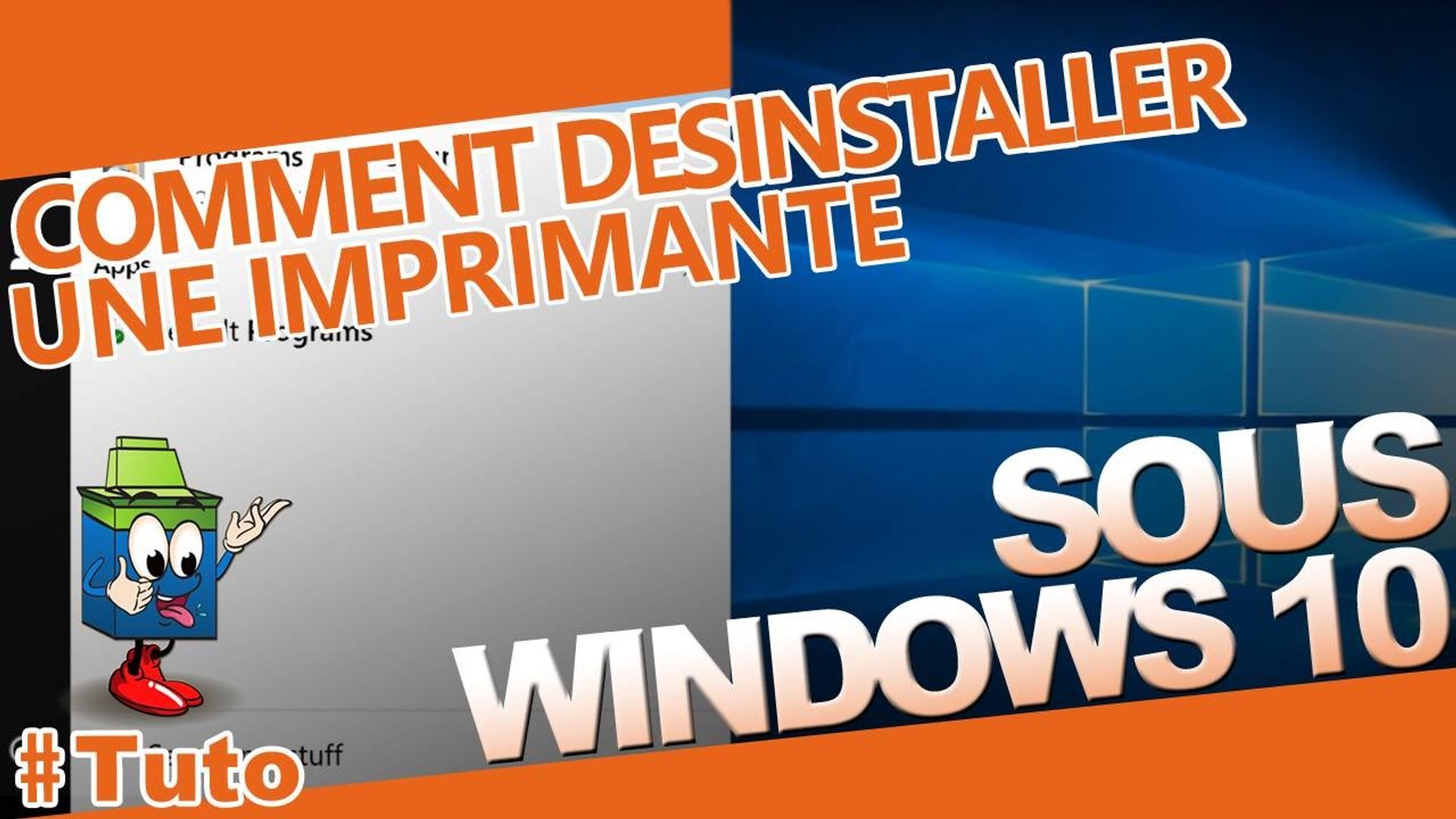 Désinstaller une imprimante Sous Windows 10 - Vidéo Dailymotion