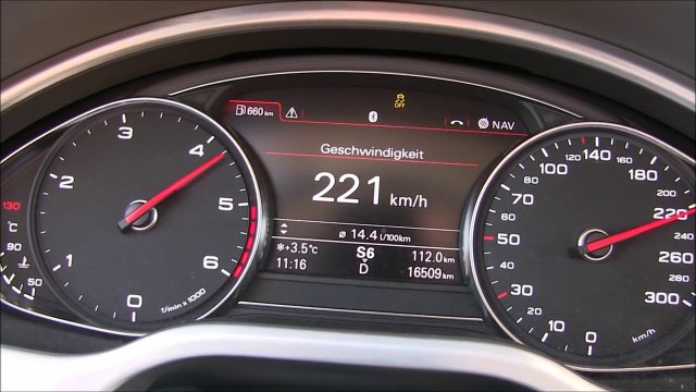 2016 Audi A8 3.0 TDI Quattro (262 HP) Acceleration 0-230 km_h