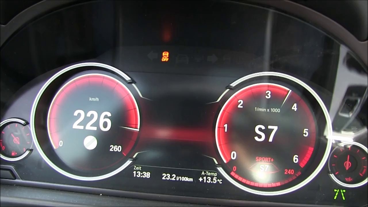 2016 BMW 530d Touring (258 HP) Acceleration 0-230 km_h