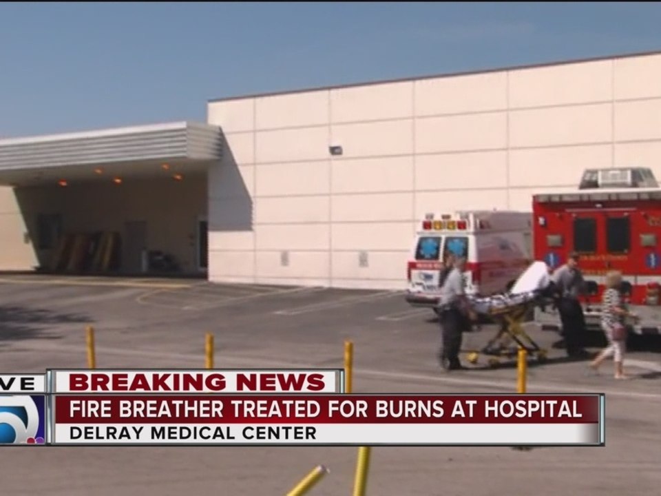 Fire breather injured at Atlantic High School