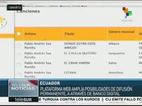 Ecuador promueve la producción y difusión musical a través del 1x1