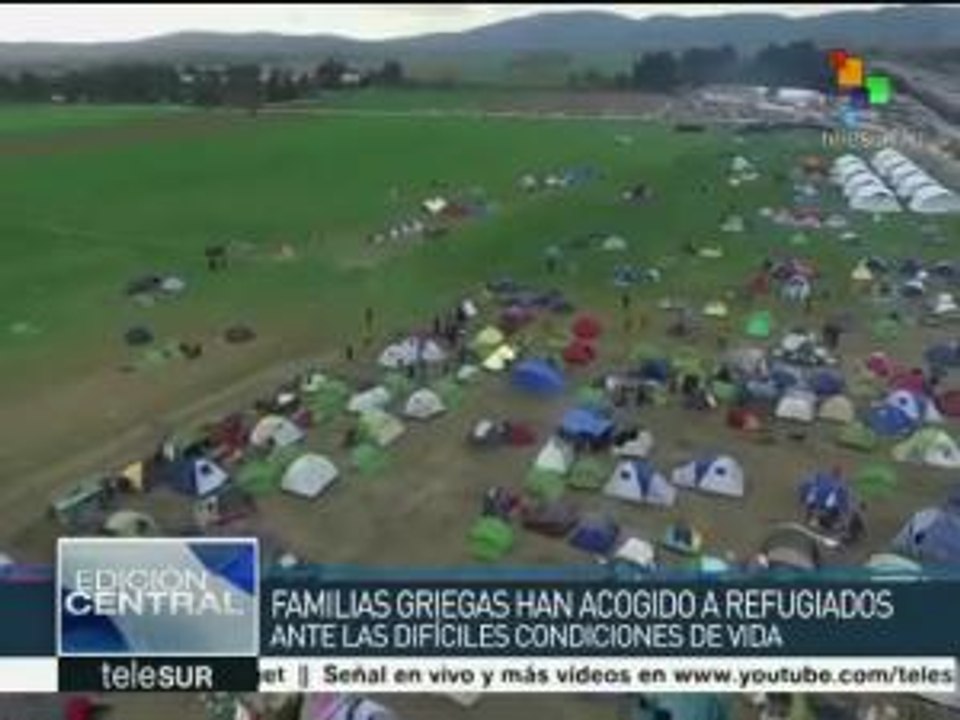 Suman más de 43 mil refugiados varados en frontera Grecia-Macedonia