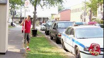 Parking Sign Destroys Police Cruiser Prank
