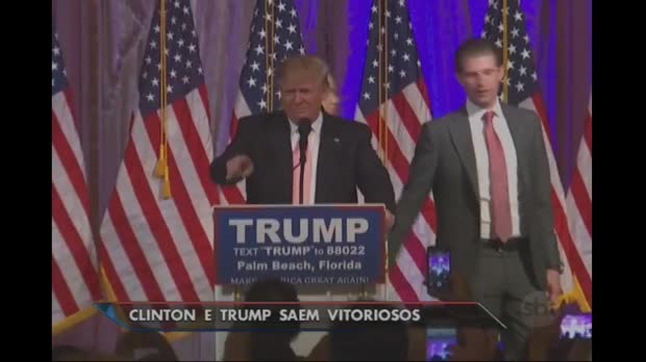 Trump e Hillary Clinton vencem nova rodada de votação nos Estados Unidos