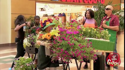 Wet Woman With Flower Hat Prank