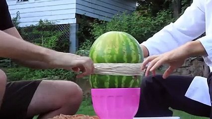 Karpuz 1000 Paket Lastiği ile Sarılırsa.. Yok Böyle Bir Şey