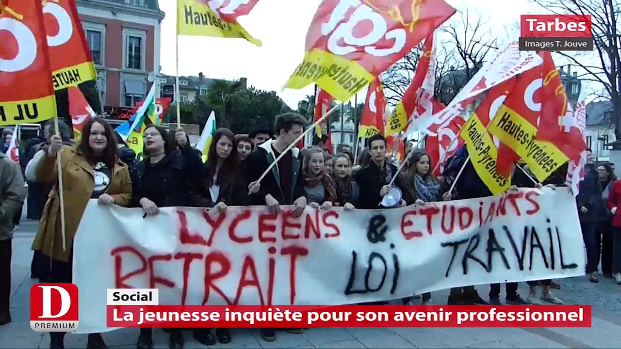 Manifestation de la jeunesse dans la région contre la loi Travail