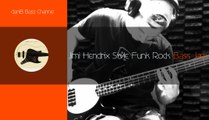 Jimi Hendrix Style Funk Rock Bass Jam daniB5000
