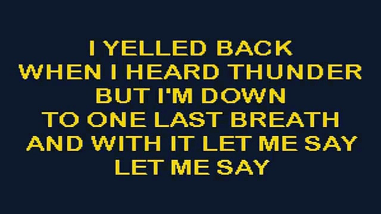 Creed One Last Breath Karaoke 360p