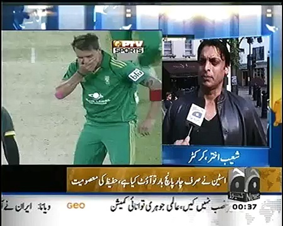 Dale Steyn vs Mohammad Hafeez battle
