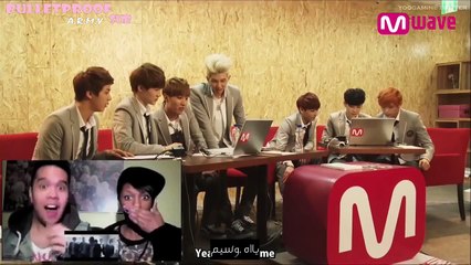 [Arabic Sub] 140227 Bangtan Boys Reaction to Kspazzing Reaction Video