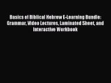 Download Basics of Biblical Hebrew E-Learning Bundle: Grammar Video Lectures Laminated Sheet