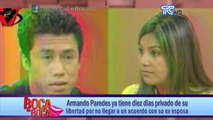 Armando Paredes ya tiene diez días privado de su libertad por non llegar a un acuerdo con su ex esposa