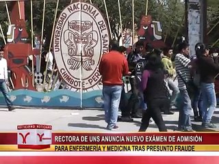 RECTORA DE UNS ANUNCIA NUEVO EXAMEN DE ADMISION PARA ENFERMERIA Y MEDICINA TRAS PRESUNTO FRAUDE