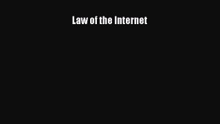 Read Law of the Internet Ebook Free