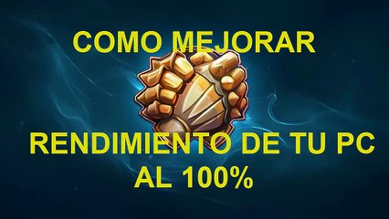 Mejorar rendimiento de pc al 100%
