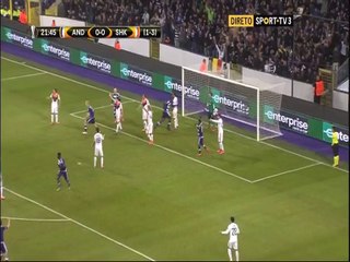 Kara Mbodji Goal Annulled HD - Anderlecht 1-0 Shakhtar  - 17-03-2016