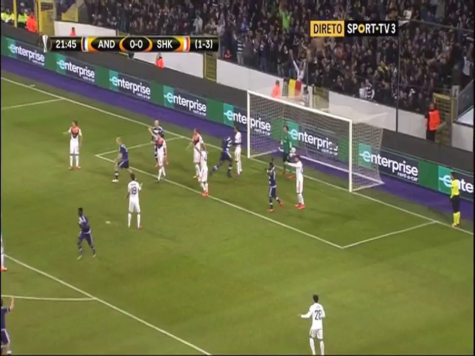 Kara Mbodji Goal Annulled HD - Anderlecht 1-0 Shakhtar  - 17-03-2016
