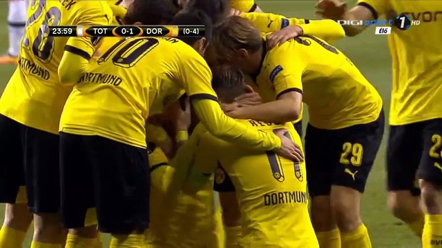 0-1 Pierre-Emerick Aubameyang Goal UEFA Europa League 1_8 Final - 17.03.2016, Tottenham 0-1 Borussia Dortmund