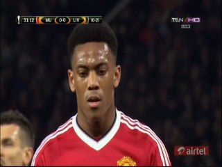 1-0 Anthony Martial Penalty Goal _ Manchester United v. Liverpool - 17.03.2016 HD