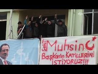 Erdoğan'ın güzergahına 'Yazıcıoğlu'nun katillerini istiyoruz' pankartı astılar