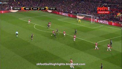 Anthony Martial Goal HD - Manchester United 1 - 0 Liverpool - Europa League 17.03.2016