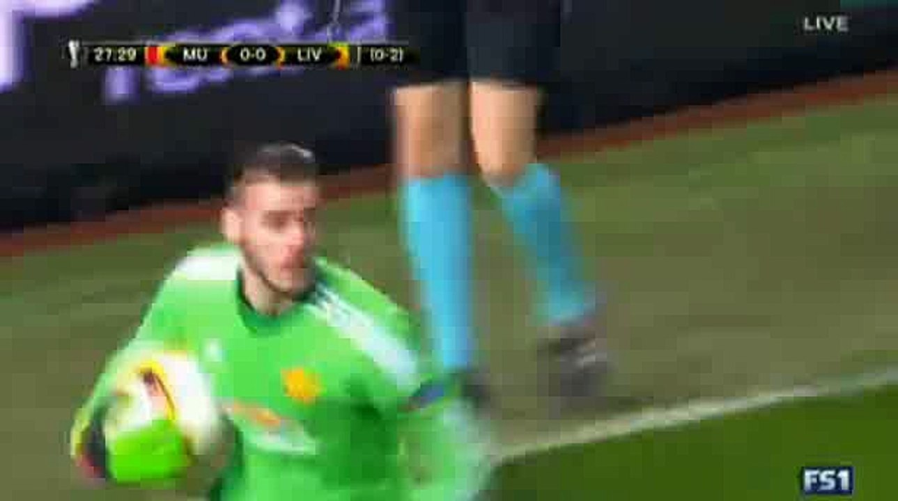 Manchester United 1 - 1 Liverpool First Half All Goals and Highlights Europa League 17-3-2016