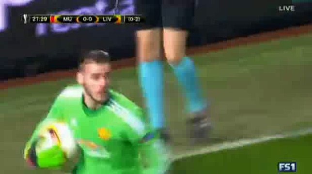 Manchester United 1 - 1 Liverpool First Half All Goals and Highlights Europa League 17-3-2016