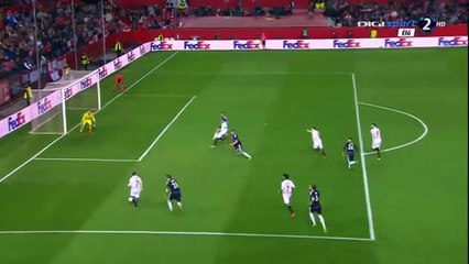 3-0 Kévin Gameiro Goal UEFA  Europa League  1_8 Final - 17.03.2016, Sevilla FC 3-0 FC Basel