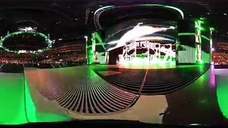 See Triple H's entrance and Roman Reigns' return on Raw in 360!