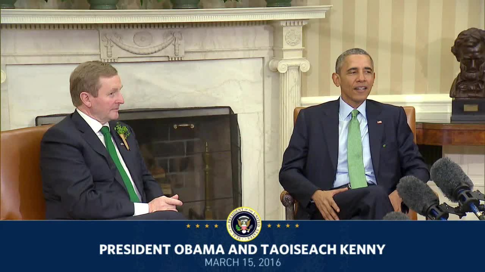 ⁣President Obama Celebrates St. Patrick's Day