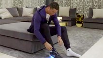 Cristiano Ronaldo Wears First Self-Lacing Shoes