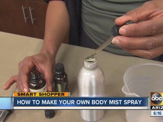 How to make your own body mist spray