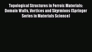 PDF Topological Structures in Ferroic Materials: Domain Walls Vortices and Skyrmions (Springer