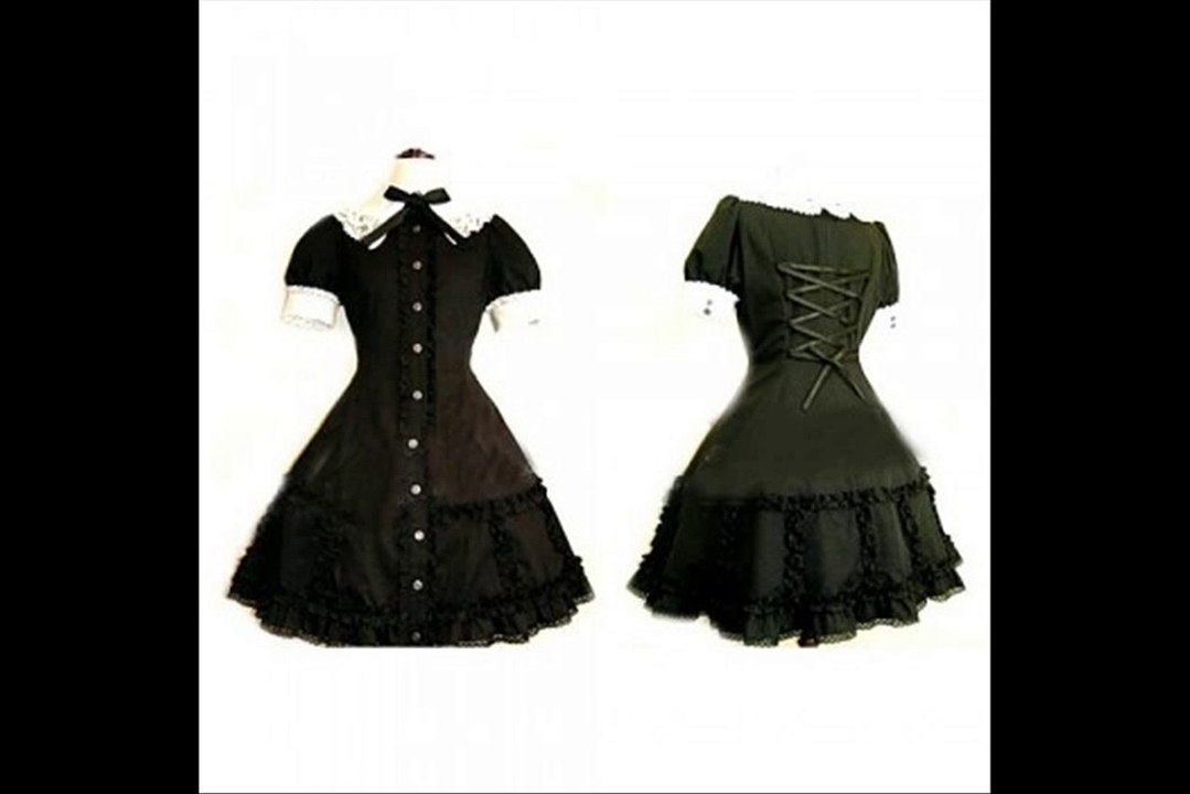 cheap black lolita cosplay costue from alicestyless.com