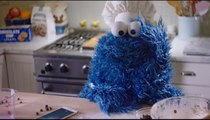 Cookie Monster uses iPhone to help with baking cookies | Adorabo