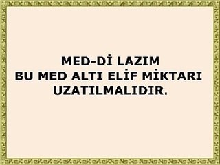 المد اللازم للشيخ علي عبد الرحمن علي  Madd Lazem